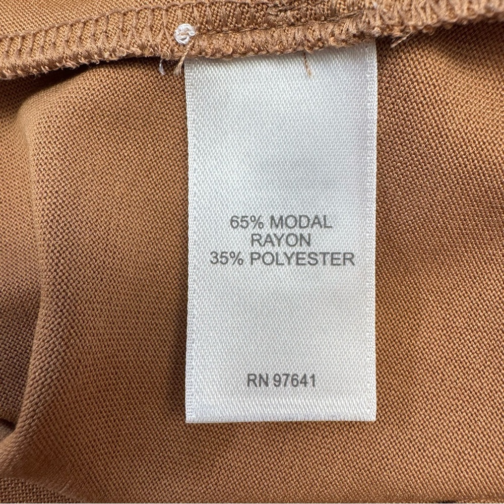 J. Jill Boxy Slinky Knit Blouse Top Women’s XL Neutral Travel Modal Blend Safari - Picture 10 of 11